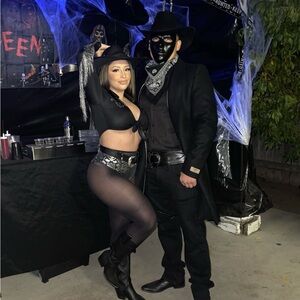 Women’s Cowgirl Costume with Silver Accents